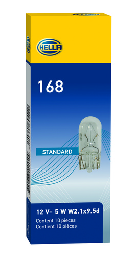 Hella Front License Plate Light Bulb 600000-000000 168