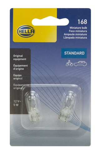 Hella Front License Plate Light Bulb LB-168TB 168TB