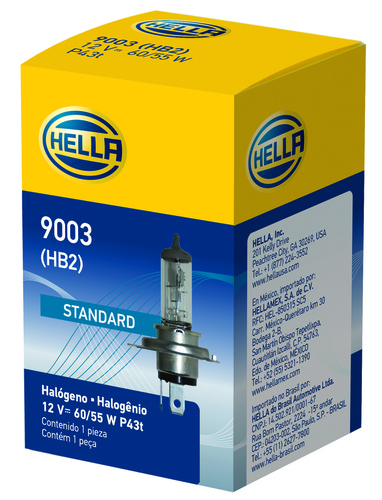 Hella Front Headlight Bulb LB-9003 9003