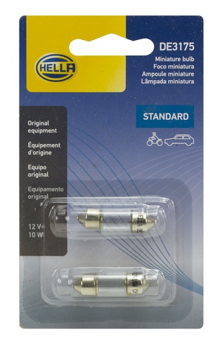 Hella Glove Box Light Bulb LB-DE3175TB DE3175TB