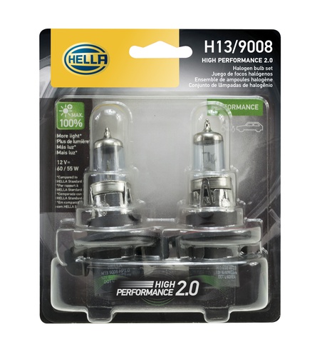 Hella High Beam and Low Beam Headlight Bulb LB-H132.0TB H13 2.0TB