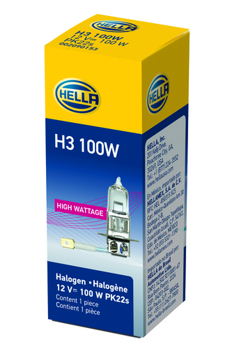 Hella Front Fog Light Bulb LB-H3-100W H3 100W