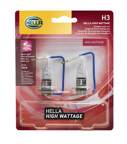 Hella Front Fog Light Bulb LB-H3100WTB H3 100WTB