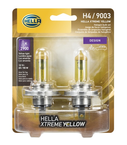 Hella Front Headlight Bulb LB-H4YL H4 YL