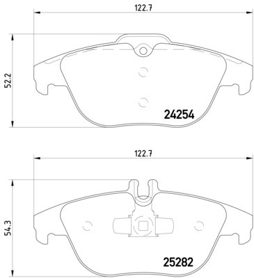 Hella Pagid Rear Disc Brake Pad Set 0074206220 355016281