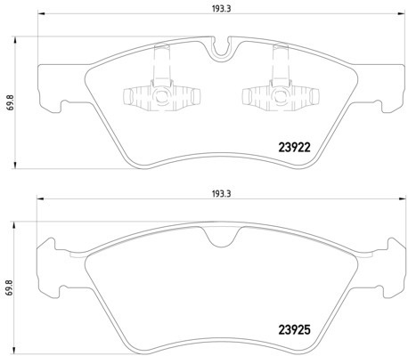 Hella Pagid Front Disc Brake Pad Set 1644202620 355012011