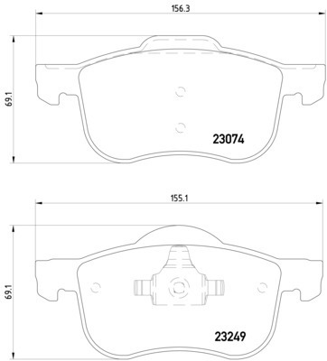 Hella Pagid Front Disc Brake Pad Set 31262503 355006851