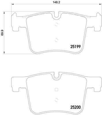 Hella Pagid Front Disc Brake Pad Set 34106859182 355015781