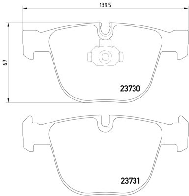Hella Pagid Rear Disc Brake Pad Set 34216768471 355010751