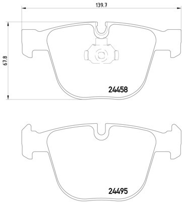 Hella Pagid Rear Disc Brake Pad Set 34216794879 355013171