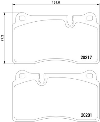 Hella Pagid Front Disc Brake Pad Set 7G43-2D007-AA 355015891