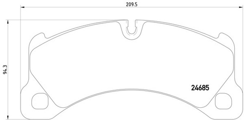 Hella Pagid Front Disc Brake Pad Set 95835193930 355015131