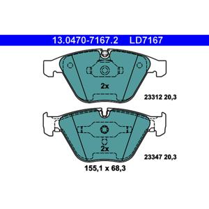ATE Ceramic Front Disc Brake Pad Set 34112283865