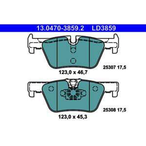 ATE Ceramic Rear Disc Brake Pad Set 34206873094