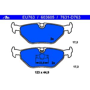 BMW 323Ci ATE Rear Disc Brake Pad Set 34216761238