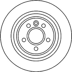 Hella Pagid Rear Disc Brake Rotor LR027123