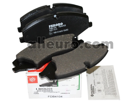 Ferodo Front Disc Brake Pad Set LR026221 FDB4104