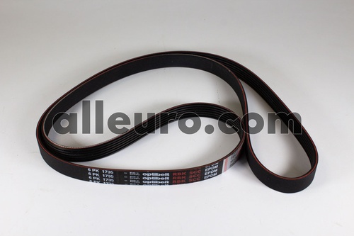 Optibelt Alternator, Water Pump and Power Steering Serpentine Belt 11281437369 6 PK 1735 SCC