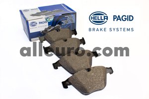 BMW 650i Hella Pagid Front Disc Brake Pad Set 34112283865