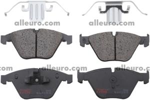 BMW 650i TRW Ceramic Front Disc Brake Pad Set 34116780711